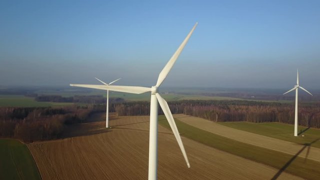 wind turbine in field