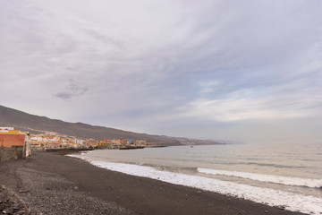 Playa de La Candelaria (Tenerife, Islas Canarias - España).