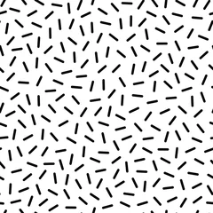 Keuken foto achterwand Zwart wit geometrisch modern Zwart strooi naadloos patroon