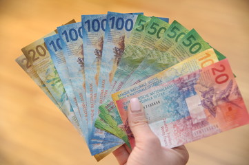 Swiss Money cash banknote