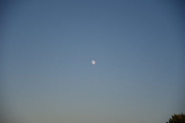 full moon and clear sky