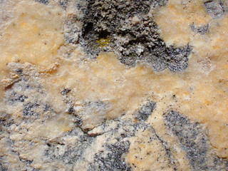 Texture of a sedimentary limestone rock with small crystals 