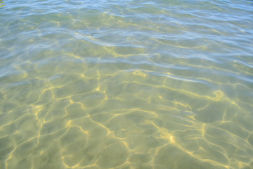 Sea Texture by Morning at Summer