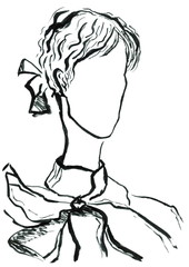 Face Silhouette Fashion Illustration