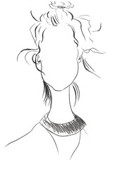 Face Silhouette Fashion Illustration