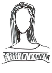 Face Silhouette Fashion Illustration