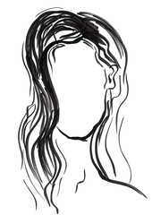 Face Silhouette Fashion Illustration