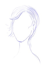 Face Silhouette Fashion Illustration