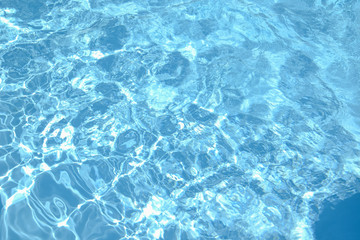 Swimming Pool by Morning at Summer