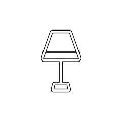 Lamp icon. Furniture symbol. Logo design element