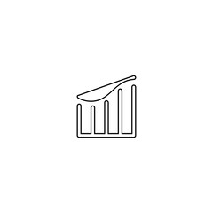 Chart icon. Business diagram symbol. Logo design element