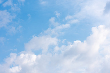 blue clouds on the sky in the rays of the sun in the fall. Landscape background texture, copy space