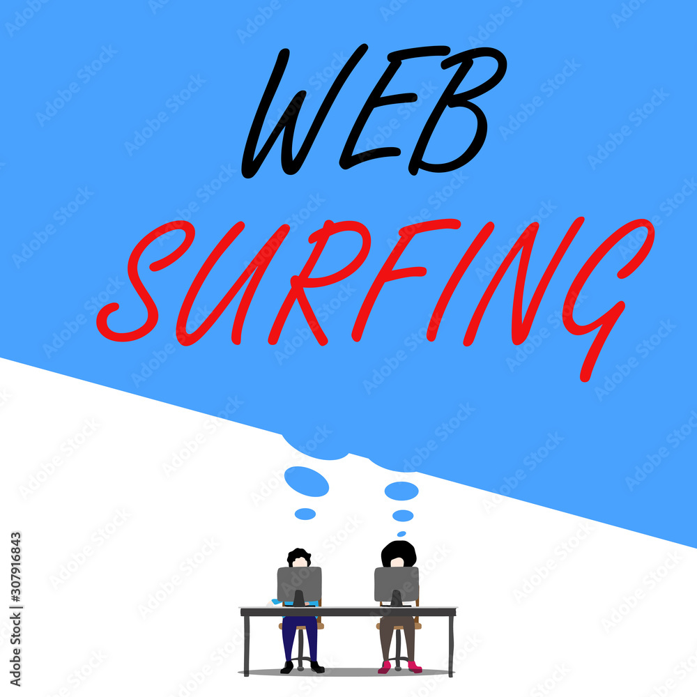Poster text sign showing web surfing. business photo text jumping or browsing from page to page on the inte
