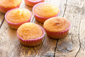 Sweet donuts with icing sugar