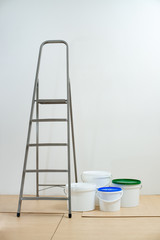 painting tool in the white room.