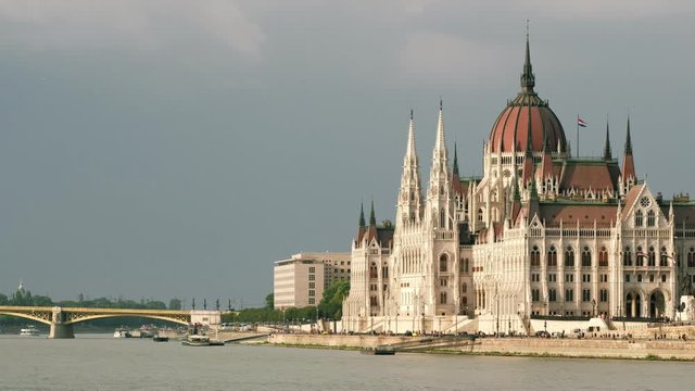 Budapest parliament at sunny summer day