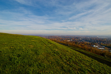 Fototapeta na wymiar View over Herne and Recklinghausen in autumn