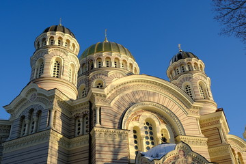 Fototapeta premium Nativity of Christ Cathedral in Riga, Latvia.