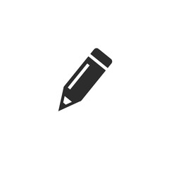 pencil icon on white background
