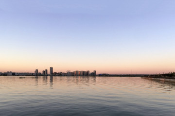 Fototapeta na wymiar panorama of the city on a summer day