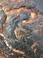 Iron surface, copper, gold. Surface of Mars. metal texture