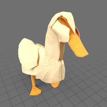 Origami duck