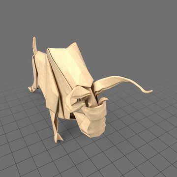 Origami bull