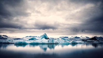 Fototapete Rund Gletscherlagune Jökulsárlón © Peo