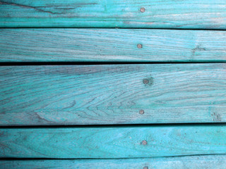 wooden turquoise texture background, wooden surface from boards