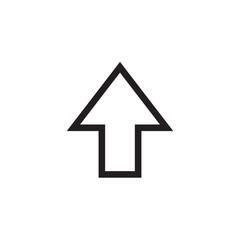 Arrow fat up icon vector isolated on background. Trendy web symbol. Pixel perfect. illustration EPS 10. - Vector.