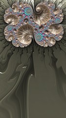Artfully 3D rendering fractal background