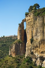 Muontains near the Ponte Nuevo (the New Bridge) in Ronda, Spain