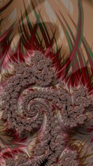 Artfully 3D rendering fractal background