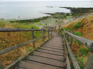 Fototapeta premium Paysage de la Côte d'Opale, Pas de Calais