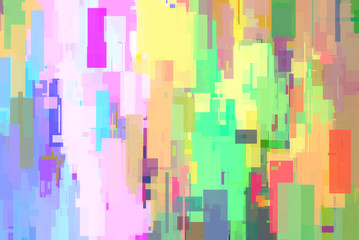 Abstract background from multi-colored figures with right angles.