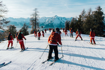 Santa ski noël