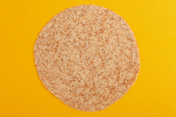One round tortilla