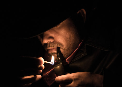 Cowboy e seu cachimbo