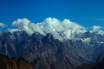 panoramic view of the mountains