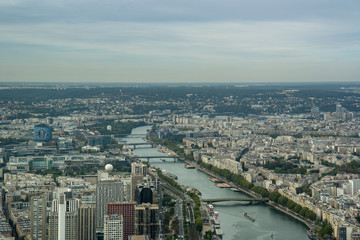 Obraz premium Seine and Paris view
