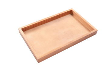 Wood Tray Isolated