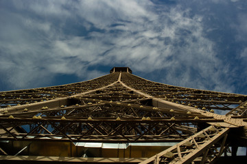Eiffel tower and blue sky