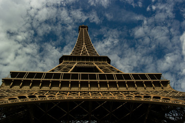 Eiffel tower from below