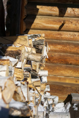 stack of birch firewood