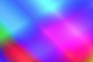 Creative illustration in halftone style with gradient. Abstract colorful background.  Completely new design for your business. Pattern for wallpaper, web page, textures. 90-s style. 