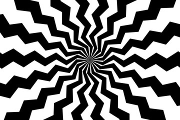 Vector comic book background. Zigzag pattern in retro pop art style