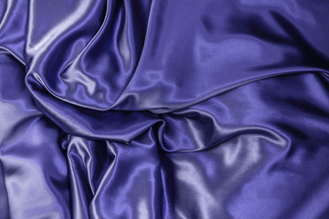 Fototapeta premium Classic Blue Pantone color of the year 2020 satin fabric