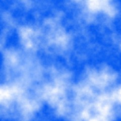Naklejka na ściany i meble Background with seamless clouds pattern. Colors: wild blue yonder, blue bell, periwinkle, cornflower, cadet blue.