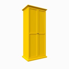 3d render of isolated cabinet on a white background. 