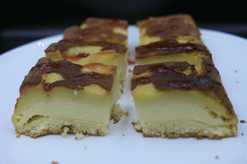 slice of pie with cream